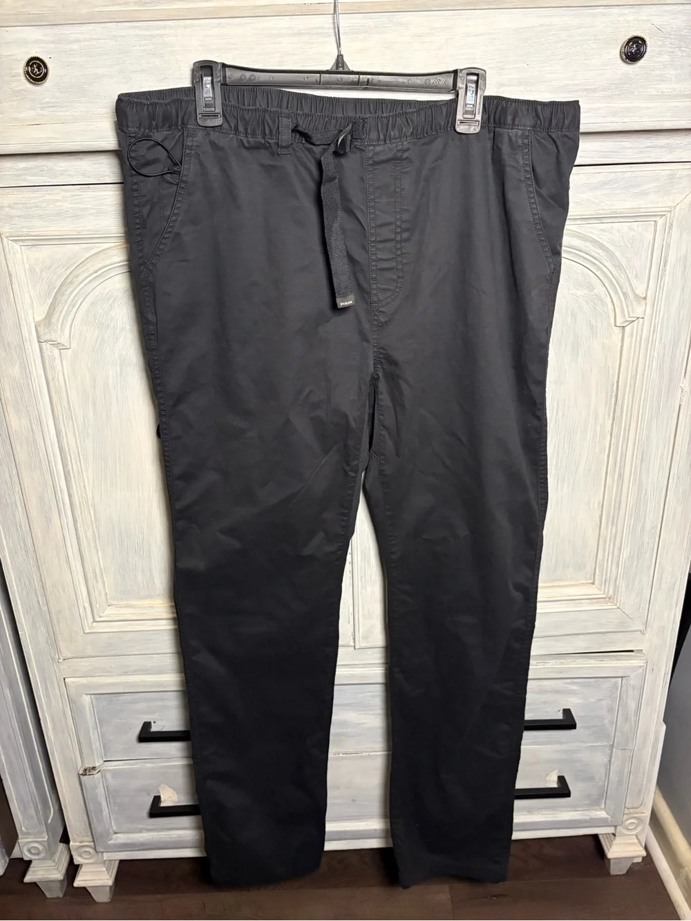 Men’s Prana High Rock‎ Pants Black Hiking Utility Outdoors Organic Cotton Active